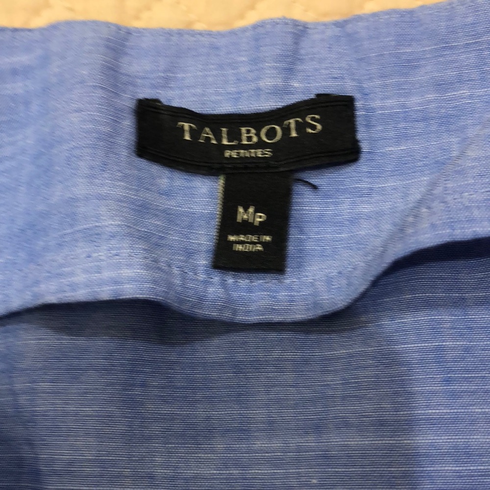 Talbots MP Blue Top - Picture 3 of 4